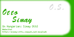 otto simay business card